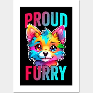 Proud Furry Fandom Cute Fursona Art Posters and Art